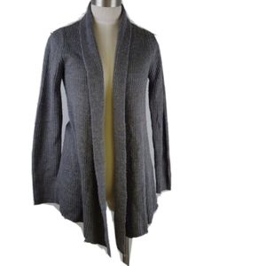 New York and Company Gray Open Front Cardigan XS